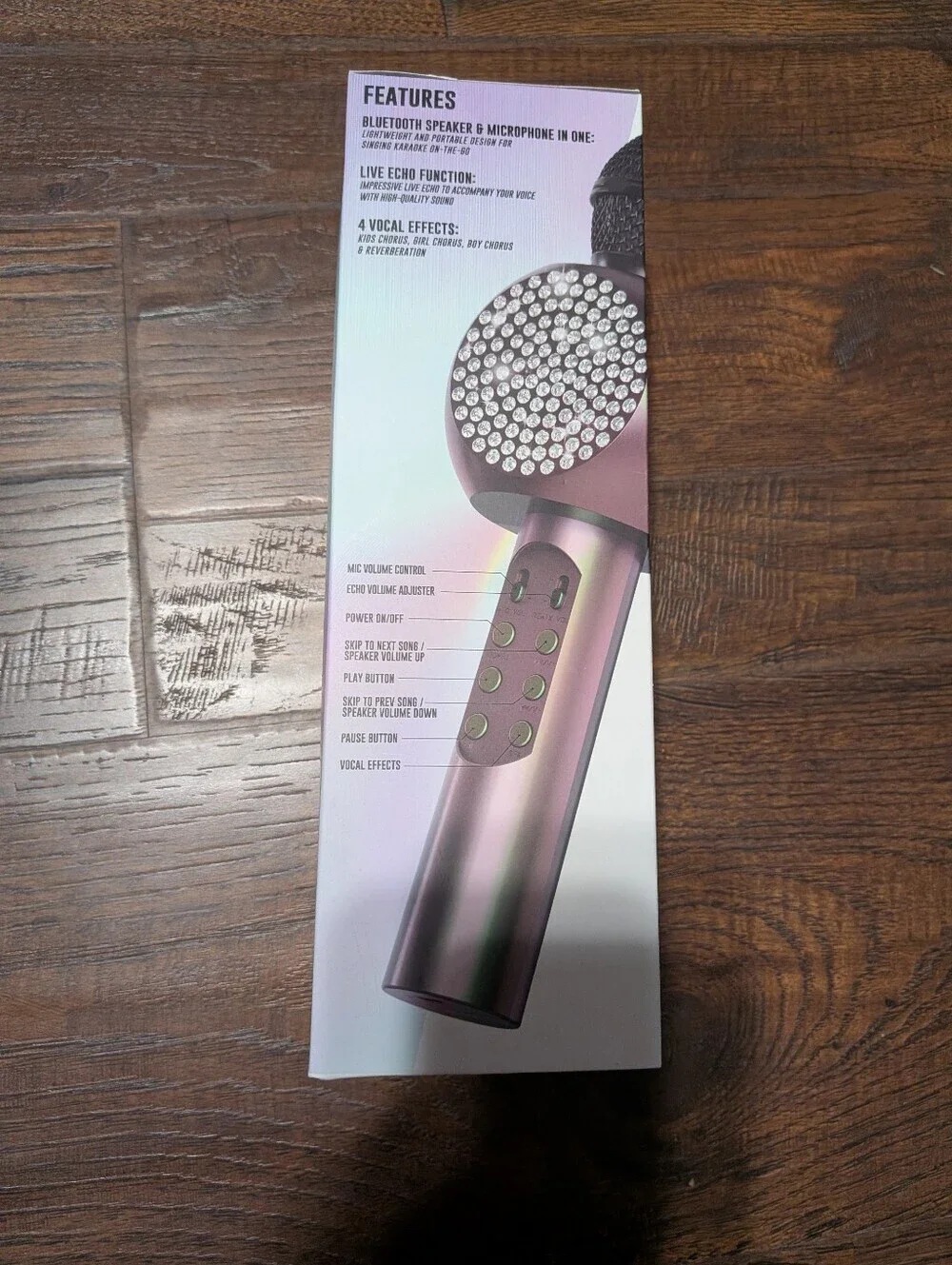 Bling Bluetooth Karaoke Microphone - Iridescent